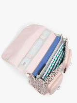 Boekentas 2 Compartimenten Cameleon Roze vintage north PBVWCA38-vue-porte