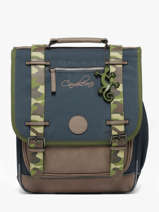 Rugzak 2 Compartimenten Cameleon Blauw vintage urban PBVBSD39