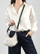 Cross Body Tas Sam Su�de Leder Nathan baume Beige vogue 4-vue-porte