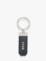 Sleutelhanger Leder Hugo boss Blauw grained HAK416N