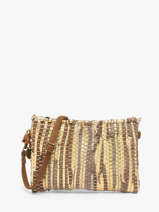 Cross Body Tas Estival Jute Le voyage en panier Goud estival PM938