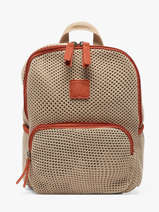Rugzak Le voyage en panier Beige resille PM957