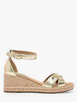 Sandalen Uit Leder Tommy hilfiger Goud women 93330HS