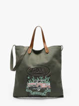 Tote Bag Oaks Met Lederen Handvatten Von dutch Groen bags OAKS