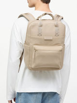 Bergen Pro Cord - Rugzak 1 Compartiment Met 15" Laptopvak Kapten and son Beige cord BERGENPC-vue-porte