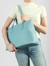 Schoudertas Brixton Valentino Blauw brixton VBS7LX11-vue-porte