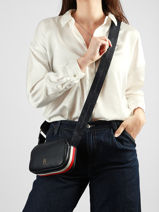Cross Body Tas Th Logotape Tommy hilfiger Blauw th logotape AW18741-vue-porte