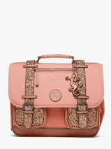 Boekentas Kinderen 2 Compartimenten Vintage Fantasy Cameleon Roze vintage fantasy CA35