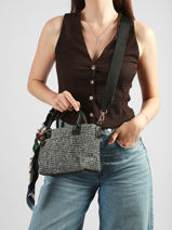 Handtas Cap Ferret David jones Zwart cap ferret CM8324-vue-porte