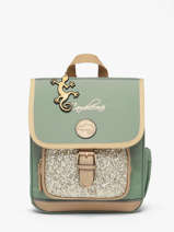 Rugzak 1 Compartiment Vintage Fantasy Cameleon Groen vintage fantasy SD30
