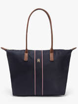 Schoudertas Popette Nylon Tommy hilfiger Blauw popette AW17706