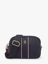 Cross Body Tas Popette Nylon Tommy hilfiger Blauw popette AW17710