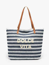 Schoudertas Plage Stro Gerard pasquier Blauw plage P26034