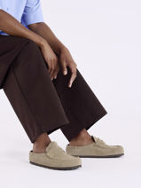 Mocassins Naples Uit Leder Birkenstock Beige men 1029675-vue-porte