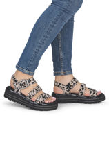 Sandalen Uit Leder Remonte Beige women 60-vue-porte