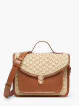 Cross Body Tas Melle George Raffia En Leder Paul marius Beige raphia GEORGRAP
