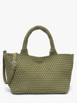 Handtas Tresse Nylon Knit & woven Groen tresse M2581