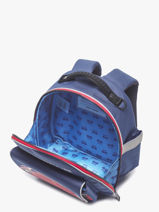 Rugzak 1 Compartiment Jeune premier Blauw daydream boys B-vue-porte