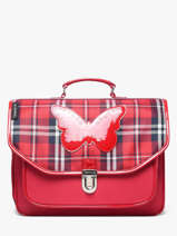 Boekentas 2 Compartimenten Caramel et cie Rood boheme FI