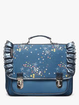 Boekentas 2 Compartimenten Caramel et cie Blauw boheme FI