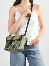 Cross Body Tas Kailani Papier Les tropeziennes Geel kailani TZ02-vue-porte
