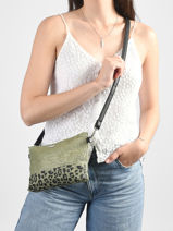 Cross Body Tas Kailani Papier Les tropeziennes Geel kailani TZ04-vue-porte