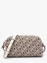 Cross Body Tas Th Grace Gerecycleerd Polyester Tommy hilfiger Bruin th grace AW18864