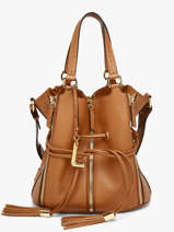 Handtas 150 Ans Leder Lancel Bruin 150 ans A14098