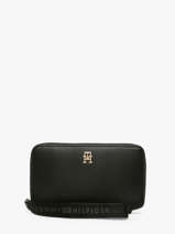 Portefeuille Tommy hilfiger Zwart th logotape AW18699