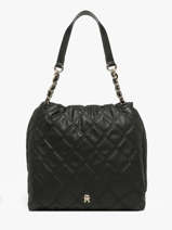 Schoudertas Th Feminine Tommy hilfiger Zwart th feminine  AW18719