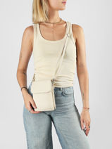 Cross Body Tas Grained Miniprix Beige grained F3609-vue-porte