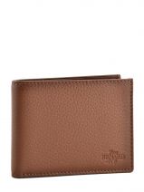 Portefeuille Foulonne Leder Yves renard Bruin foulonne 2375