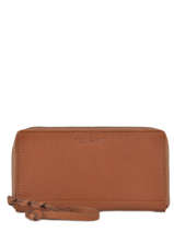 Portefeuille Charlotte Leder Paul marius Bruin vintage CHARLOTT