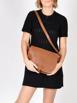 Cross Body Tas Le Vagabond Leder Paul marius Bruin vintage VAGABOND-vue-porte