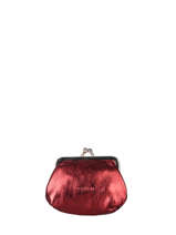 Portemonnee Etincelle Iris�e Leder Etrier Rood etincelle irisee EETI654