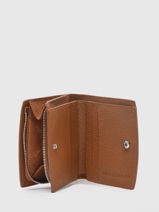 Longchamp Roseau Portefeuille Bruin-vue-porte