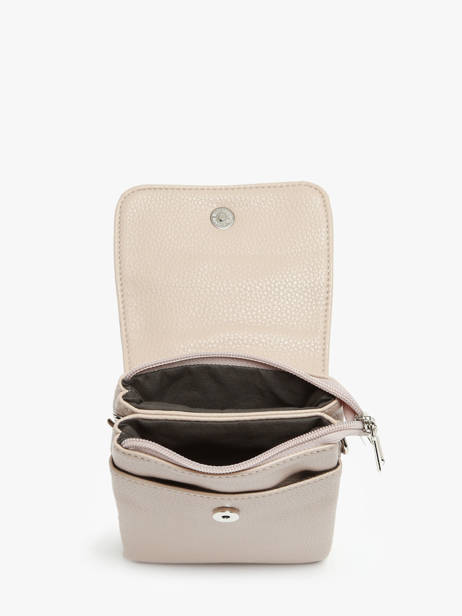 Cross Body Tas Grained Miniprix Beige grained F3609 ander zicht 3