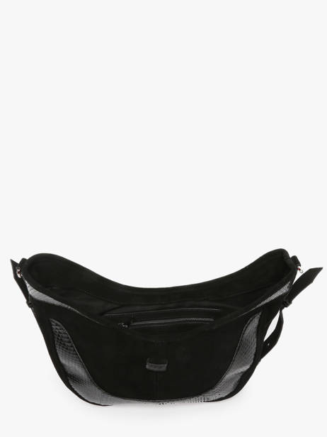 Schoudertas Luna Leder Great by sandie Zwart luna SNA ander zicht 3