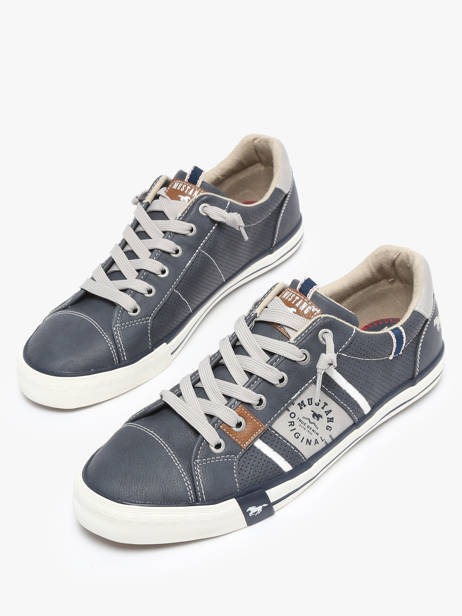 Sneakers Mustang Blauw men 4072317 ander zicht 2