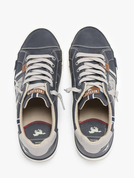 Sneakers Mustang Blauw men 4072317 ander zicht 3