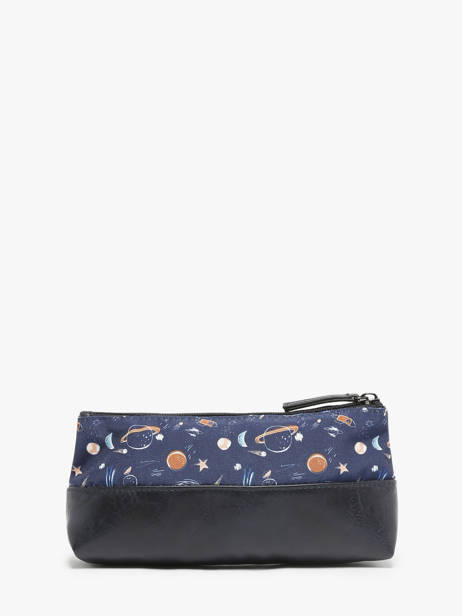 Pennenzak Kind 1 Compartiment Cameleon Blauw retro TROU ander zicht 2