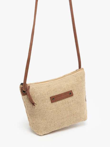 Cross Body Tas Over The Rainbow Raphia Le voyage en panier Beige over the rainbow PM457 ander zicht 2
