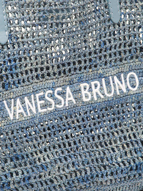 Handtas Cabas Raphia Vanessa bruno Blauw cabas raphia 60V40468 ander zicht 2