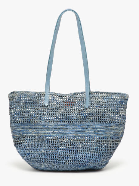 Handtas Cabas Raphia Vanessa bruno Blauw cabas raphia 60V40468 ander zicht 4