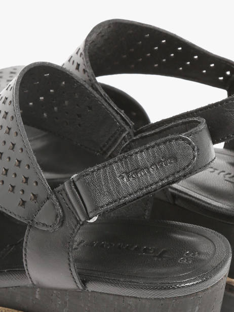 Sandalen Met Sleehak Uit Leder Tamaris Zwart women 42 ander zicht 2