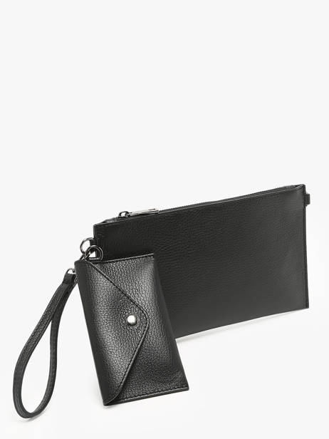 Cross Body Tas Caviar Leder Milano Zwart caviar CA240611 ander zicht 2