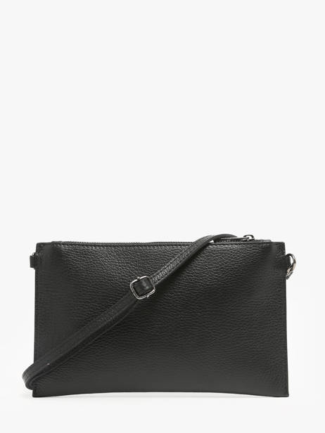 Cross Body Tas Caviar Leder Milano Zwart caviar CA240611 ander zicht 4