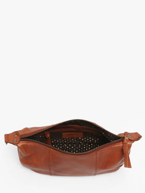 Cross Body Tas Nulla Leder Pieces Bruin nulla 17151311 ander zicht 3