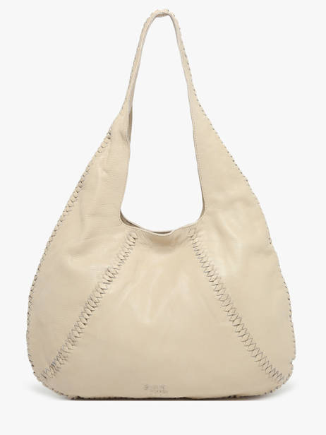 Schoudertas Milan Leder Basilic pepper Beige milan BMIL01
