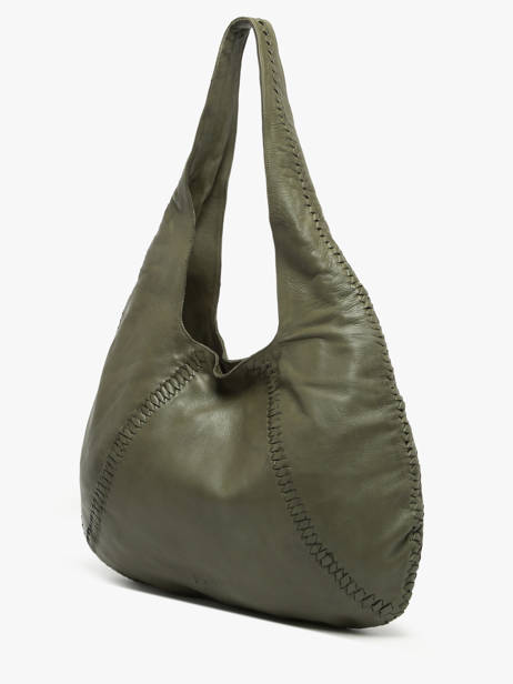 Schoudertas Milan Leder Basilic pepper Groen milan BMIL01 ander zicht 2